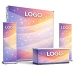Backdrops and banners for booths