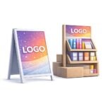 Pop‑up shop signage and fixtures